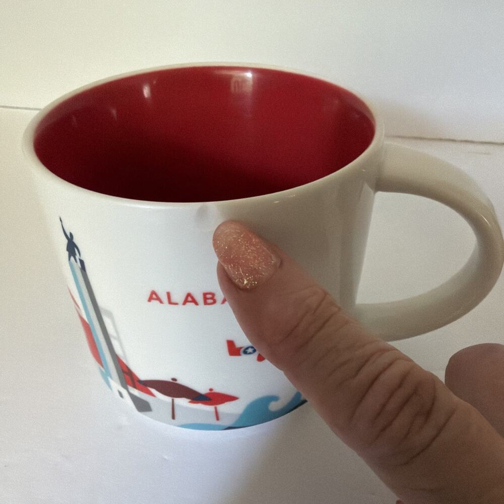 Starbucks Mug 2014 You Are Here Alabama 14oz Cup Coffee Tea - Picture 8 of 8